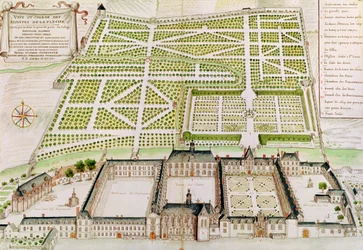 Ansicht des Jesuitenkollegs in La Flèche, 1655